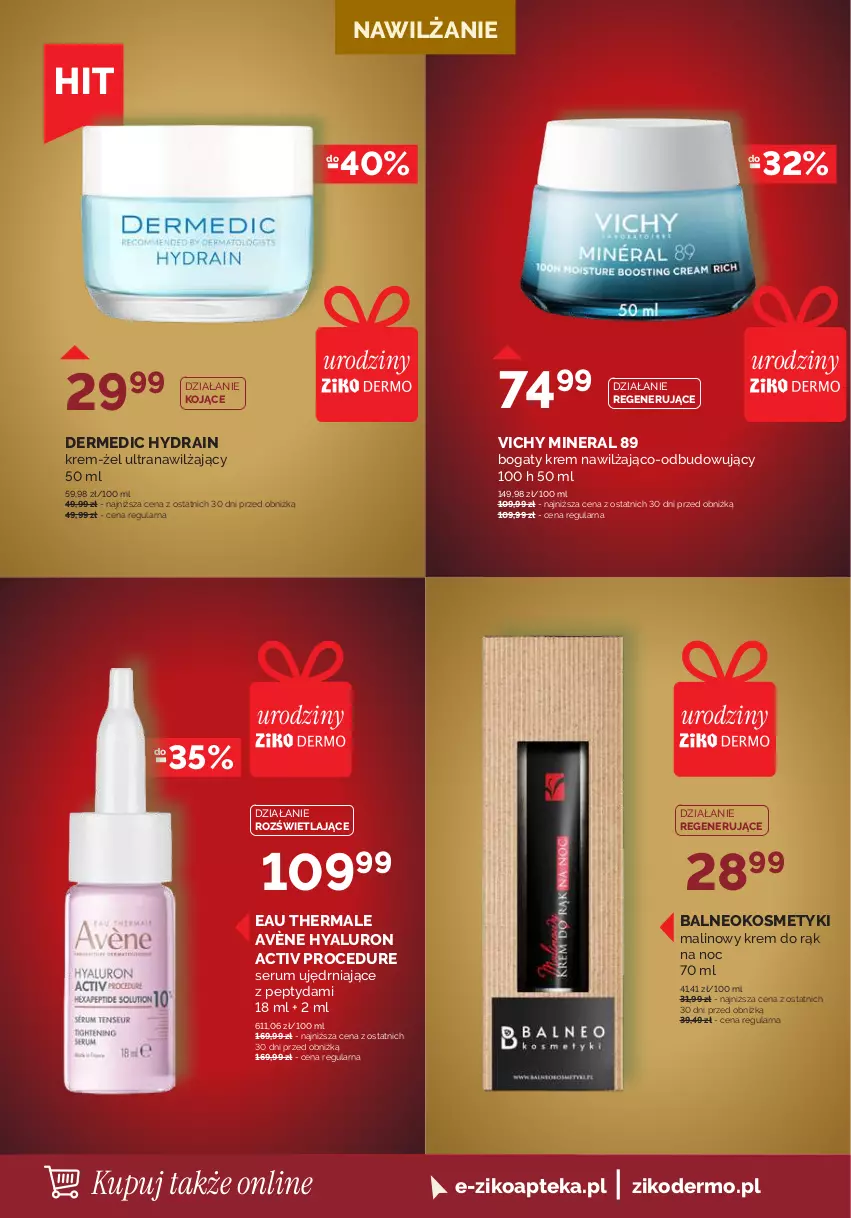 Gazetka promocyjna Ziko - Gazetka Ziko Dermo - ważna 10.09 do 23.09.2026 - strona 6 - produkty: Apteka, Avène, Dermedic, Krem do rąk, Rum, Ser, Serum, Tran, Vichy