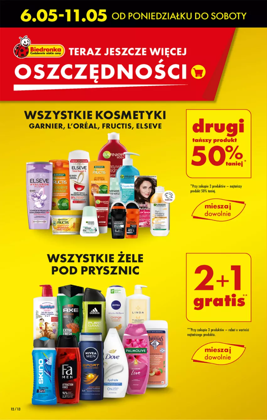 Gazetka promocyjna Biedronka - Od czwartku - ważna 09.05 do 15.05.2024 - strona 12 - produkty: Elseve, Fructis, Garnier, Tera