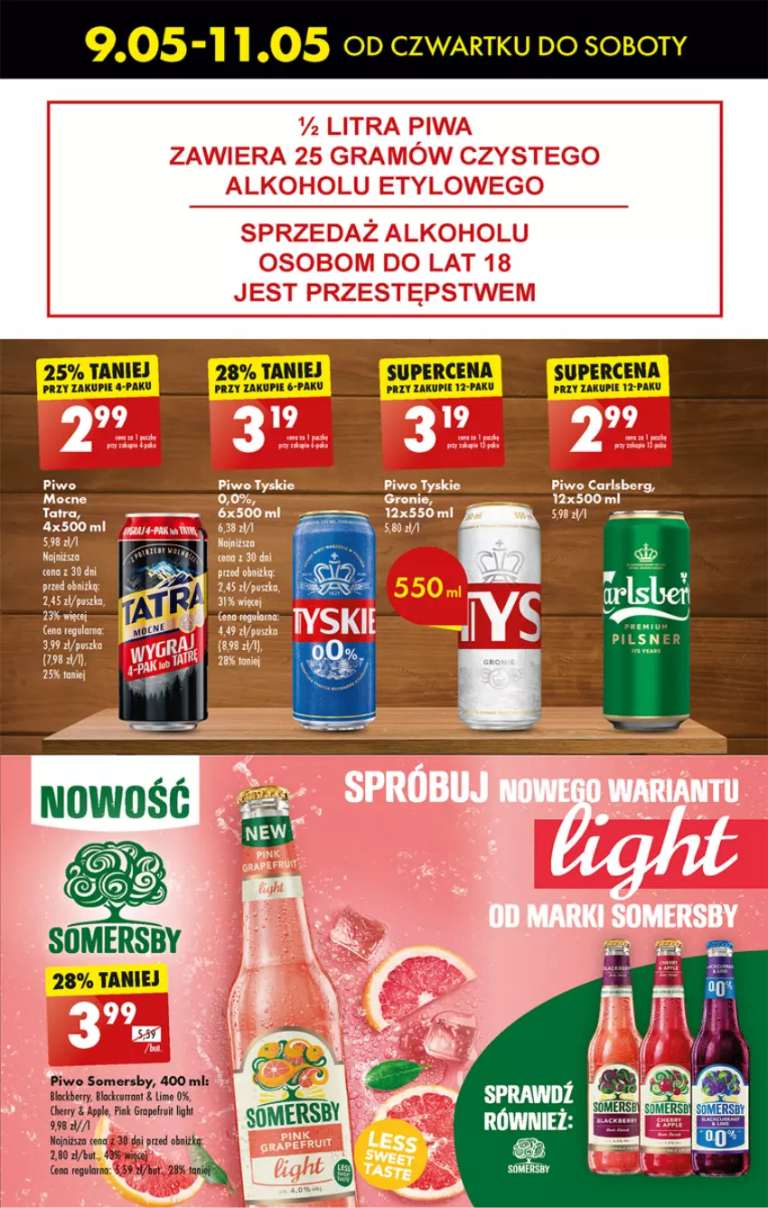 Gazetka promocyjna Biedronka - Od czwartku - ważna 09.05 do 15.05.2024 - strona 51 - produkty: Fa, Gra, Lack, Piwo, Somersby, Tatra