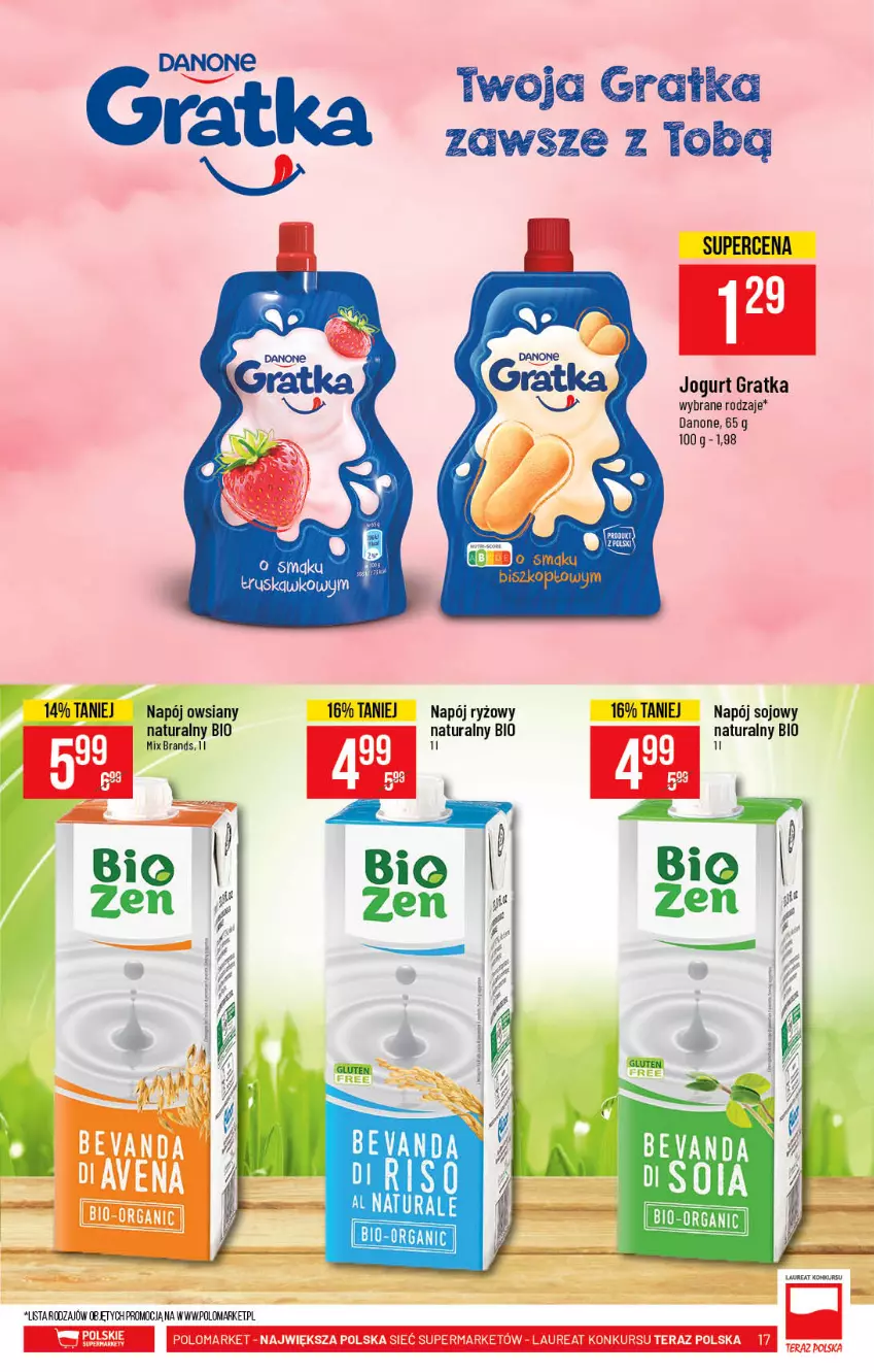 Gazetka promocyjna PoloMarket - Gazetka promocyjna  r - ważna 05.05 do 11.05.2021 - strona 17 - produkty: Danone, Gra, Jogurt, Napój, Ryż