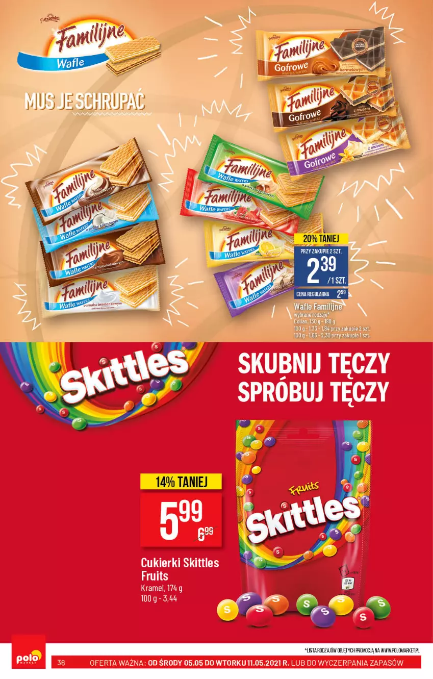 Gazetka promocyjna PoloMarket - Gazetka promocyjna  r - ważna 05.05 do 11.05.2021 - strona 36 - produkty: Fa, Wafle