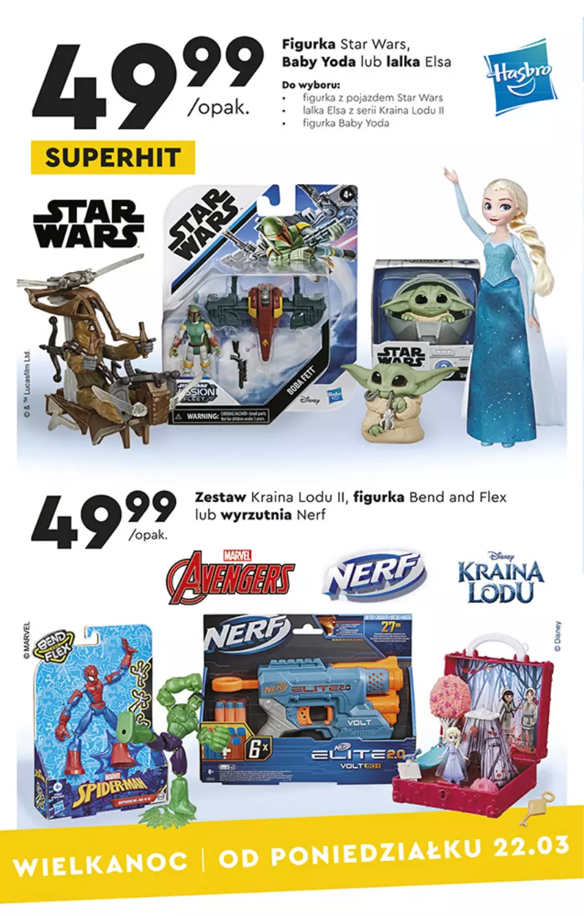 Gazetka promocyjna Biedronka - Okazje tygodnia - Wielkanoc - ważna 22.03 do 31.03.2021 - strona 14 - produkty: Lalka, Nerf, Pojazd, Star Wars, Wyrzutnia