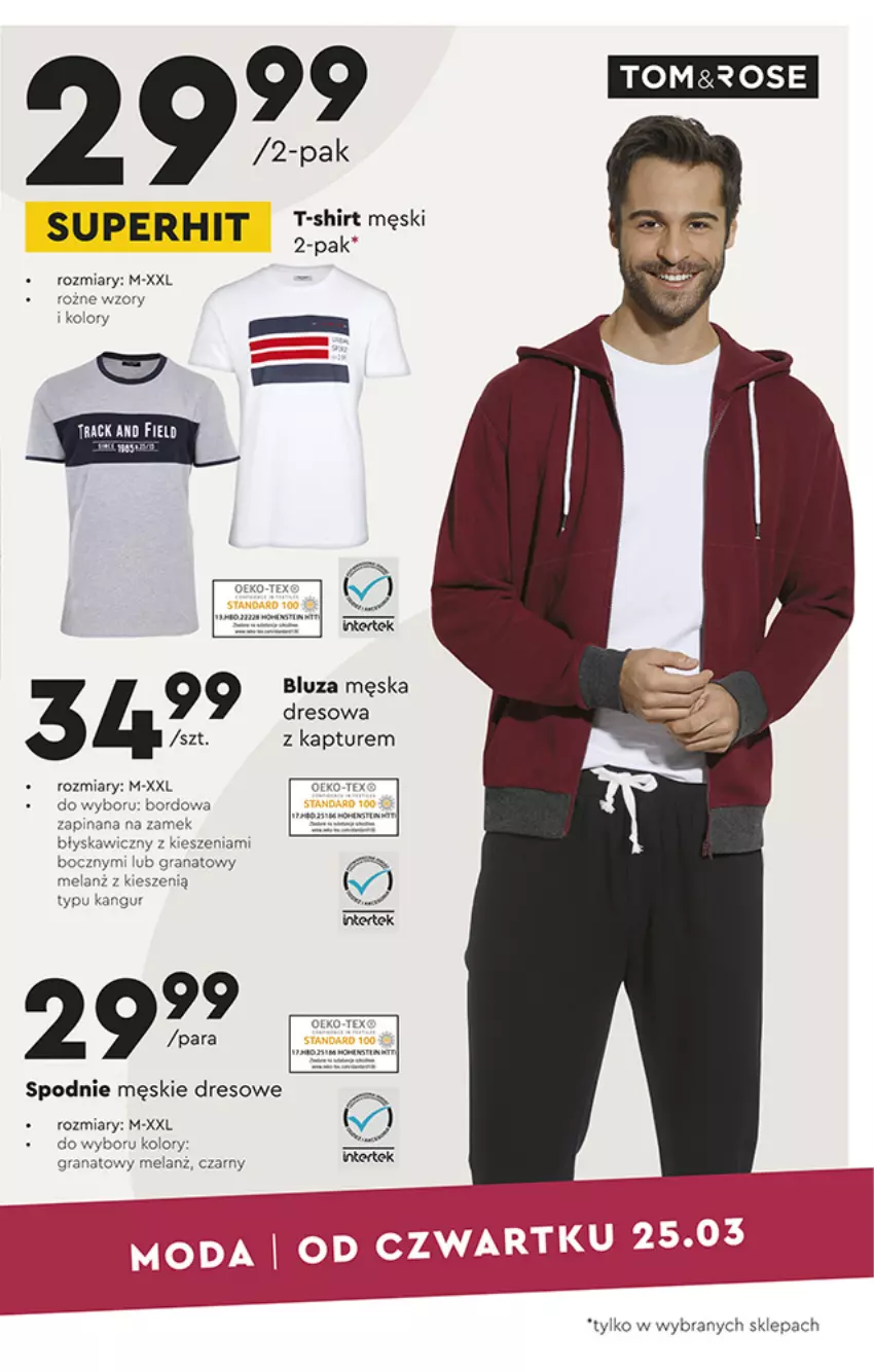 Gazetka promocyjna Biedronka - Okazje tygodnia - Wielkanoc - ważna 22.03 do 31.03.2021 - strona 27 - produkty: Bluza, Dres, Gra, Granat, Leon, LG, Spodnie