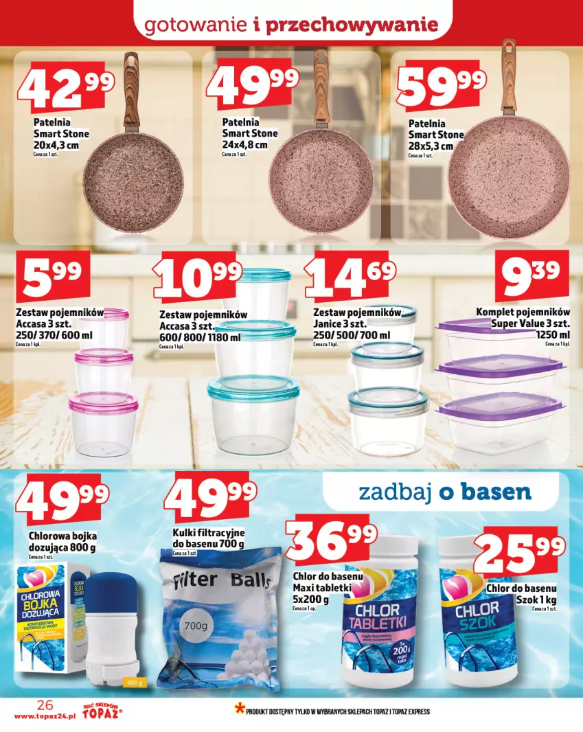 Gazetka promocyjna Topaz - Gazetka - ważna 12.06 do 18.06.2025 - strona 26 - produkty: Patelnia, Pojemnik, Tablet, Top