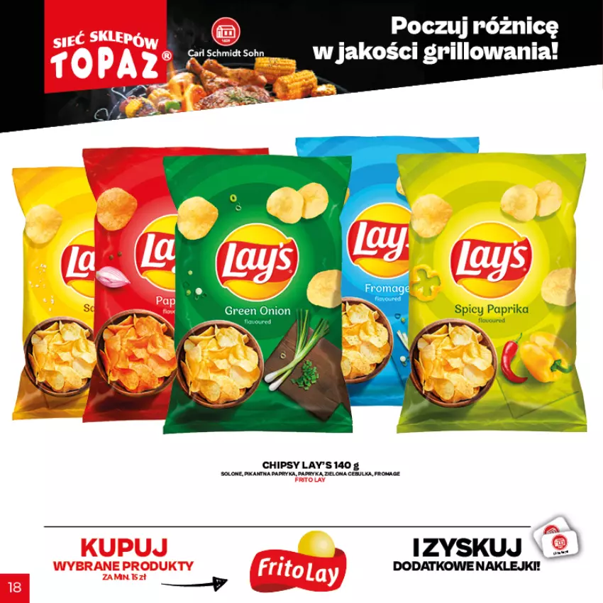 Gazetka promocyjna Topaz - Gazetka - ważna 29.04 do 18.07.2021 - strona 17 - produkty: Chipsy, Grill, Klej