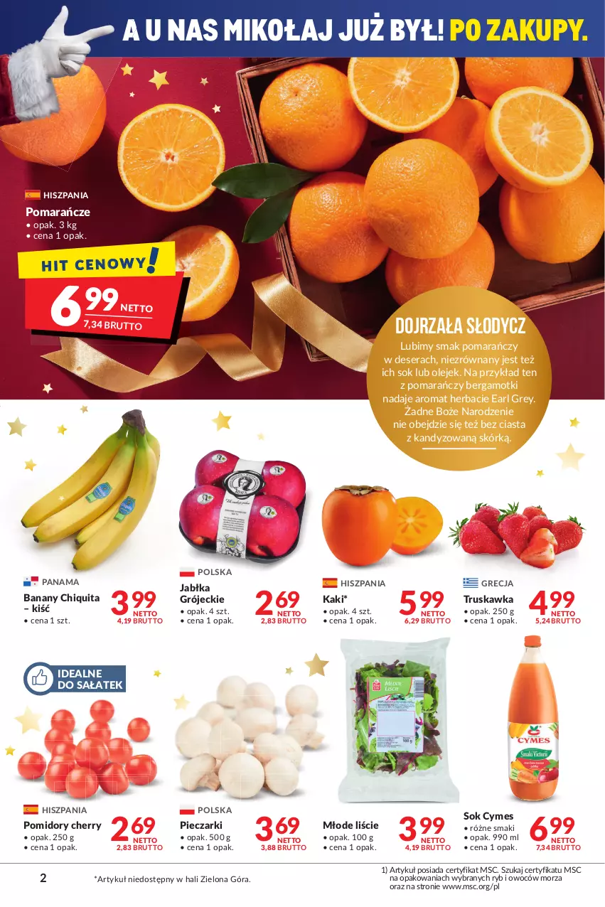 Gazetka promocyjna Makro - [Oferta promocyjna] Artykuły spożywcze i przemysłowe - ważna 30.11 do 13.12.2021 - strona 2 - produkty: Banany, Deser, Earl Grey, Jabłka, Kaki, Olej, Piec, Pomarańcze, Pomidory, Sałat, Ser, Sok