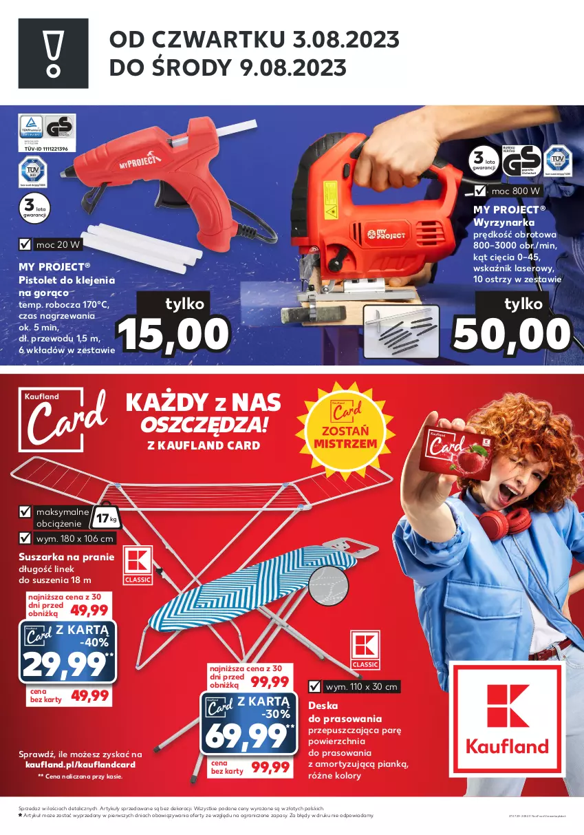 Gazetka promocyjna Kaufland - Zapowiedź oferty - ważna 27.07 do 02.08.2023 - strona 2 - produkty: Deska do prasowania, Gra, Klej, Pistolet, Ser, Suszarka, Suszarka na pranie, Wyrzynarka