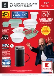 Gazetka promocyjna Kaufland - Zapowiedź oferty - Gazetka - ważna od 02.08 do 02.08.2023 - strona 1 - produkty: Młynek do kawy, Top, Noż, Gra, Młynek, Miska