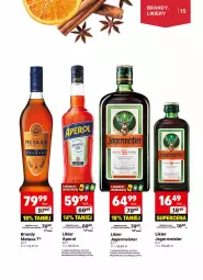 Gazetka promocyjna Delikatesy Centrum - DeliBarek DC39-DC40 - Gazetka - ważna od 06.10 do 06.10.2024 - strona 15 - produkty: Rum, Gra, Acer, Jagermeister, Jagr, Metaxa, Dron, Brandy, Likier, Aperol