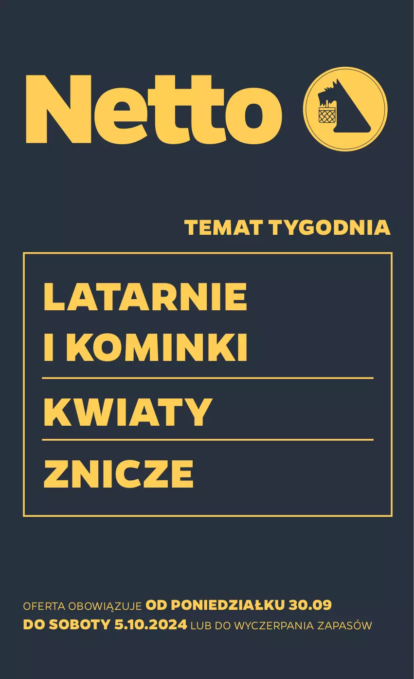 Gazetka promocyjna Netto - Akcesoria i dodatki - ważna 30.09 do 05.10.2024 - strona 1 - produkty: Znicz