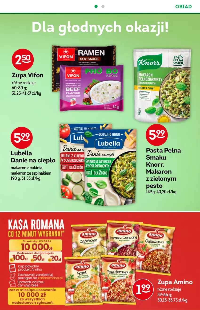 Gazetka promocyjna Żabka - ważna 07.07 do 13.07.2021 - strona 35 - produkty: Bell, Bella, Knorr, Lubella, Makaron, Pesto, Szpinak, Zupa