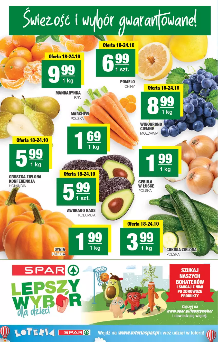 Gazetka promocyjna Spar - Spar - ważna 15.10 do 25.10.2023 - strona 2 - produkty: Cebula, Pomelo, Wino