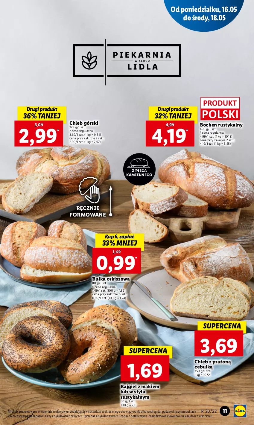 Gazetka promocyjna Lidl - GAZETKA - ważna 16.05 do 18.05.2022 - strona 11 - produkty: Bułka, Chleb, Piec, Rust