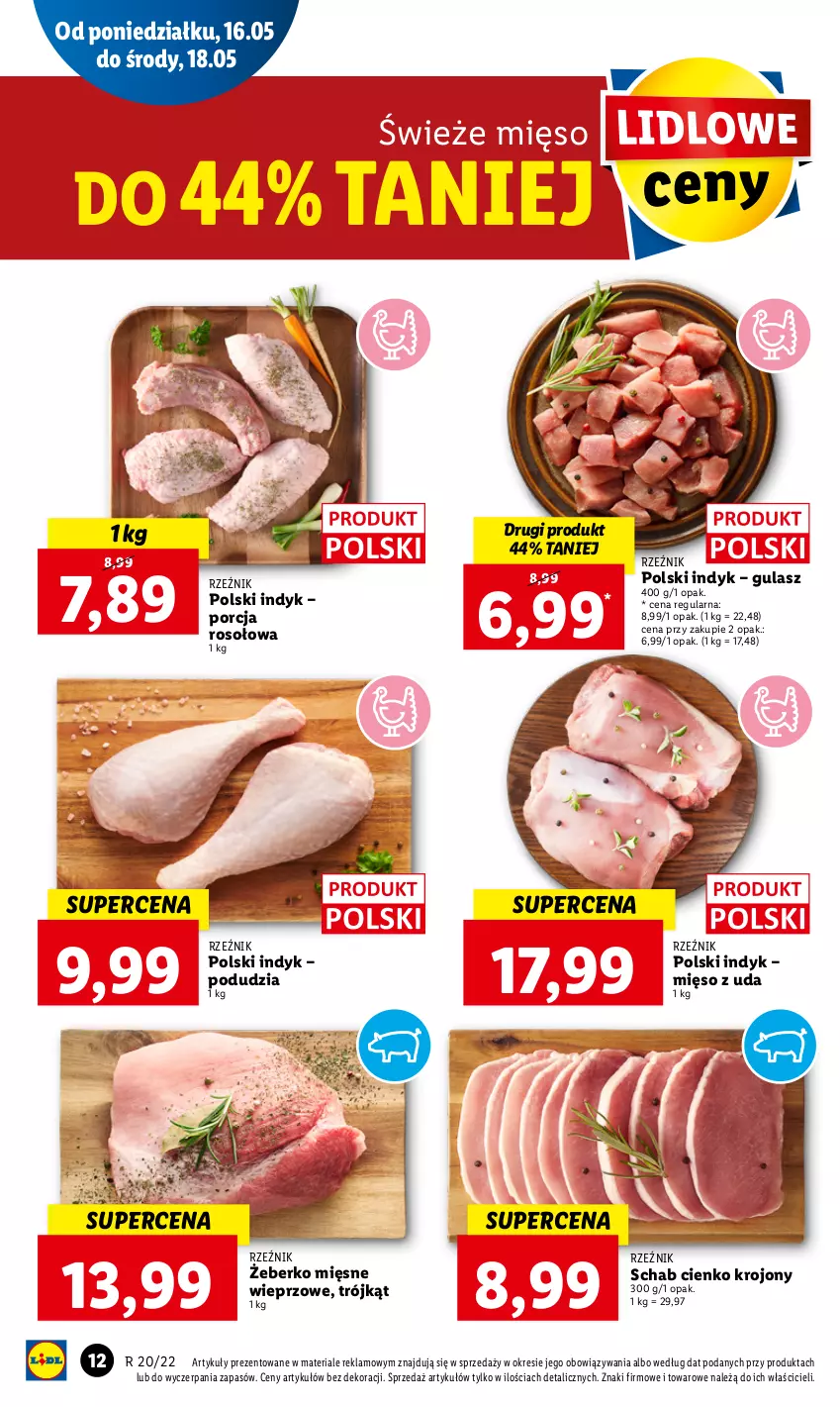 Gazetka promocyjna Lidl - GAZETKA - ważna 16.05 do 18.05.2022 - strona 12 - produkty: Mięso, Por