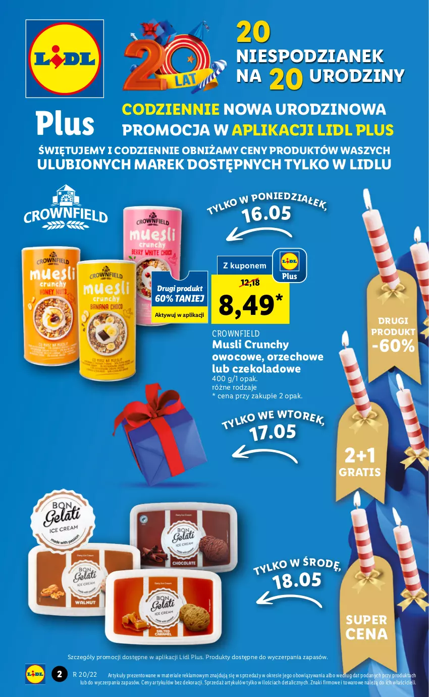 Gazetka promocyjna Lidl - GAZETKA - ważna 16.05 do 18.05.2022 - strona 2 - produkty: Gra, Mus