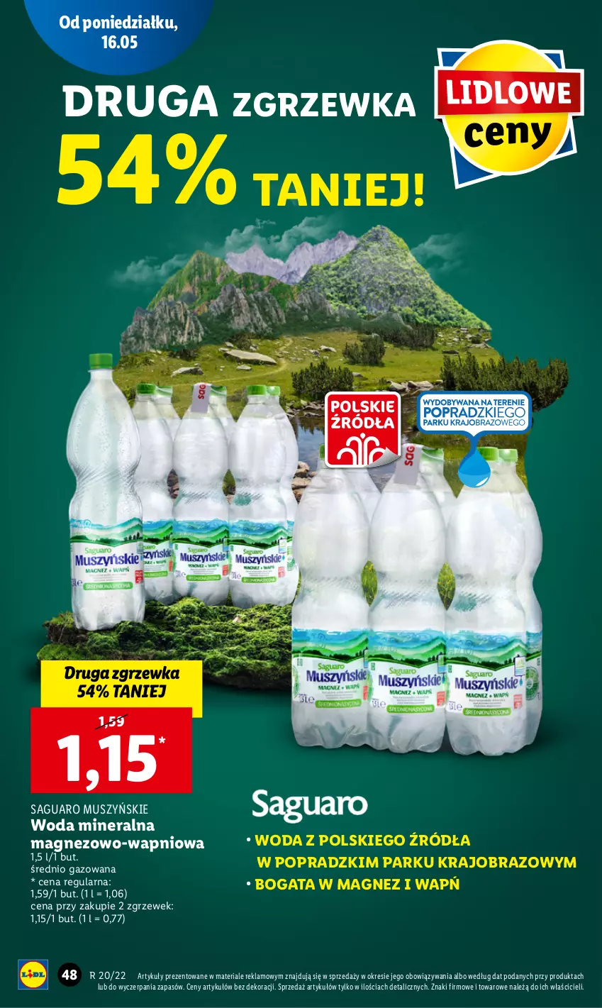 Gazetka promocyjna Lidl - GAZETKA - ważna 16.05 do 18.05.2022 - strona 48 - produkty: Magnez, Mus, Obraz, Woda, Woda mineralna