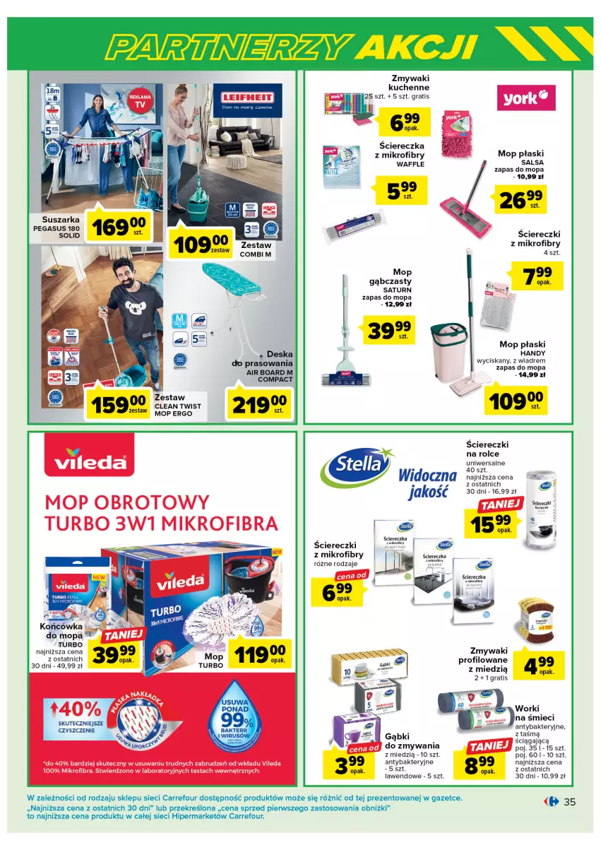 Gazetka promocyjna Carrefour - Gazetka Marki znane i lubiane - ważna 07.02 do 25.02.2023 - strona 35 - produkty: Asus, Gra, Mop, Salsa, Suszarka, Vileda, Worki na śmiec, Worki na śmieci, Zmywaki kuchenne