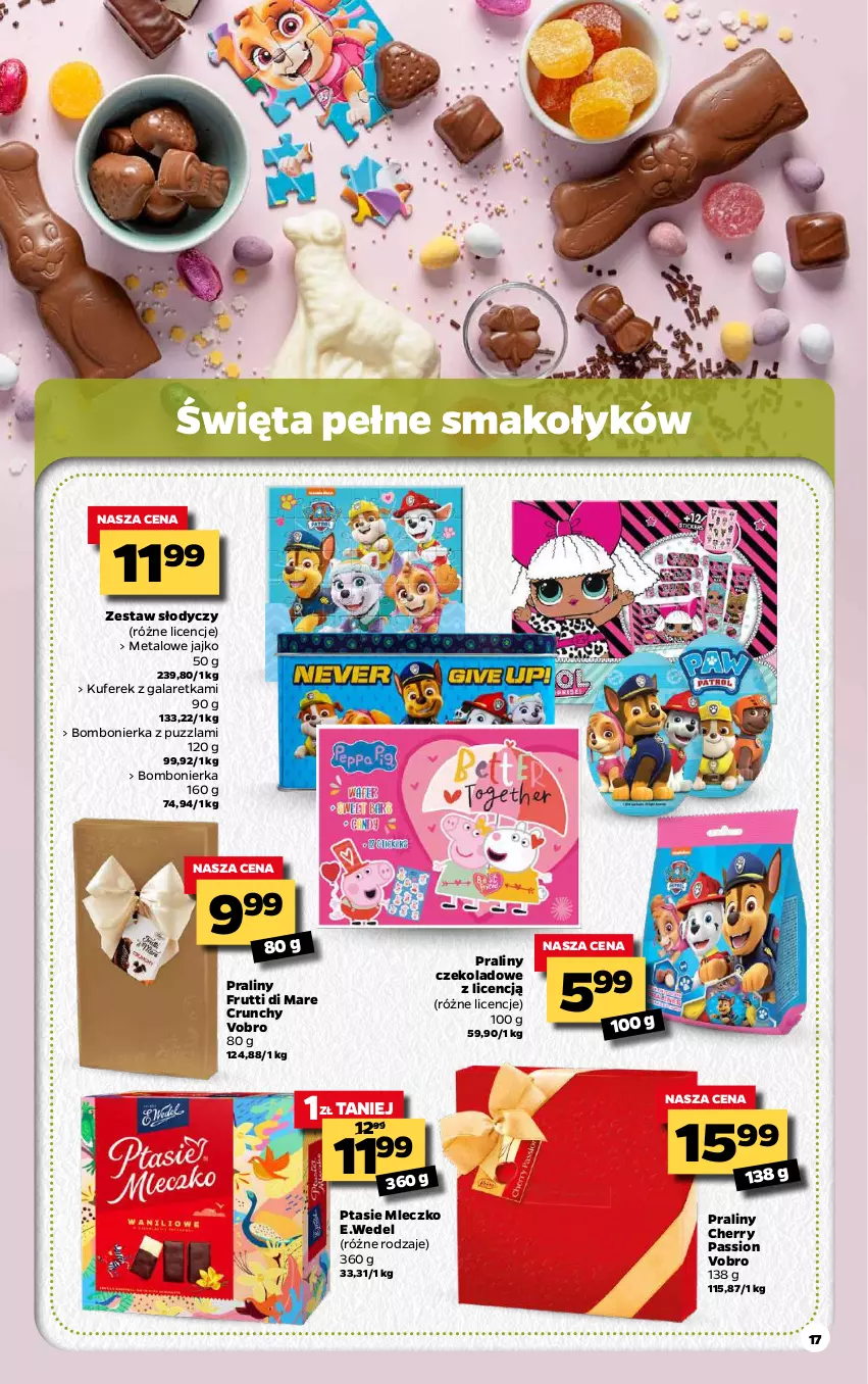 Gazetka promocyjna Netto - Gazetka spożywcza - ważna 29.03 do 03.04.2021 - strona 17 - produkty: Gala, Galaretka, Mleczko, Praliny, Ptasie mleczko