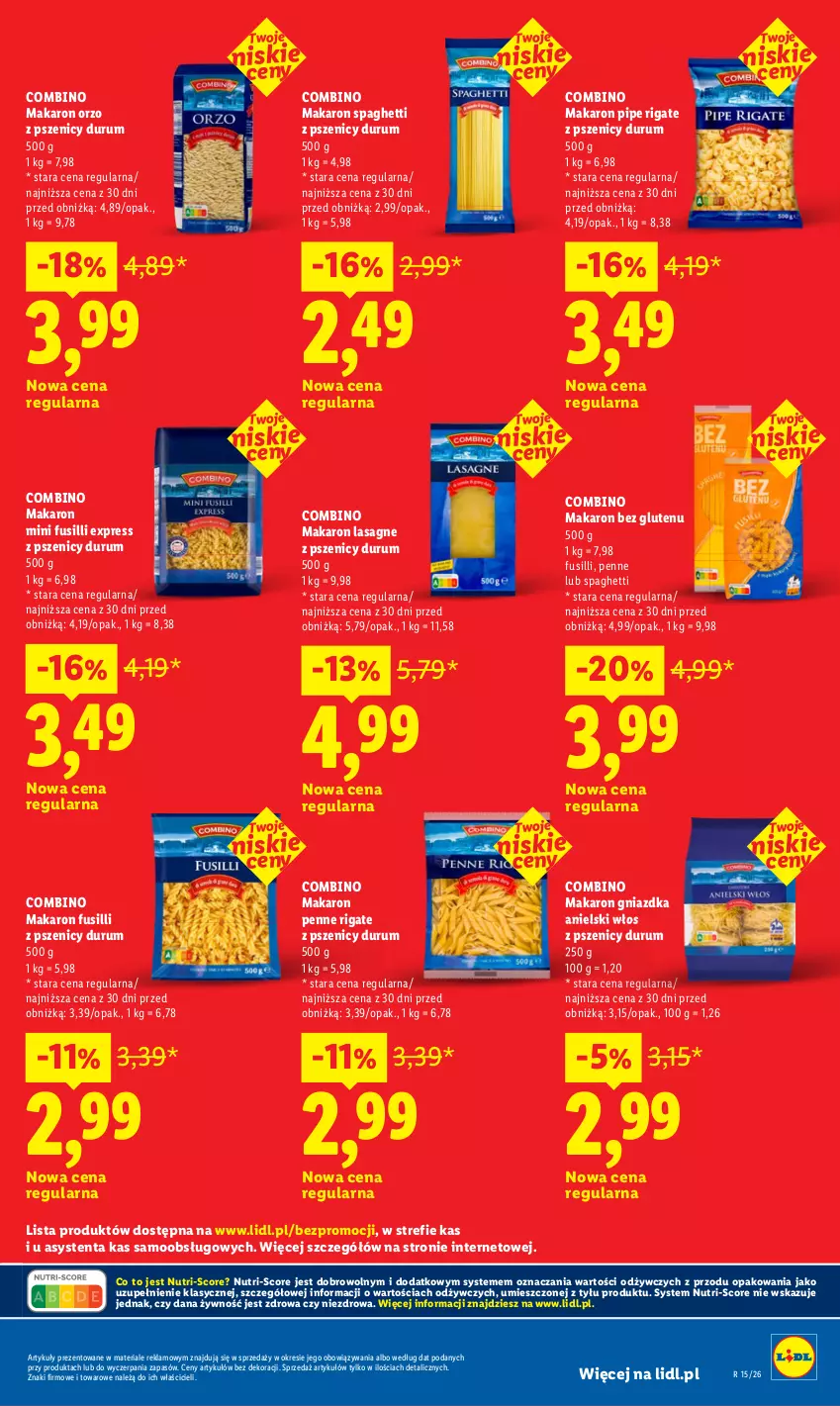 Gazetka promocyjna Lidl - Rewolucja cenowa! - ważna 03.07 do 31.07.2026 - strona 17 - produkty: Lasagne, Makaron, Penne, Rum, Spaghetti