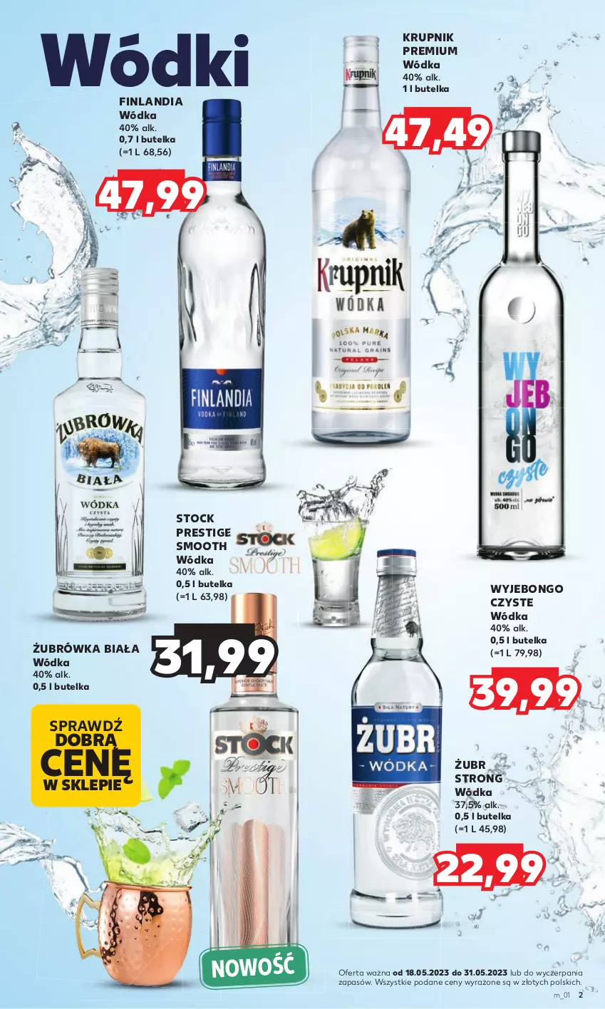 Gazetka promocyjna Kaufland - Barek Kauflandu - ważna 18.05 do 31.05.2023 - strona 2 - produkty: Finlandia, Krupnik, Stock, Wódka