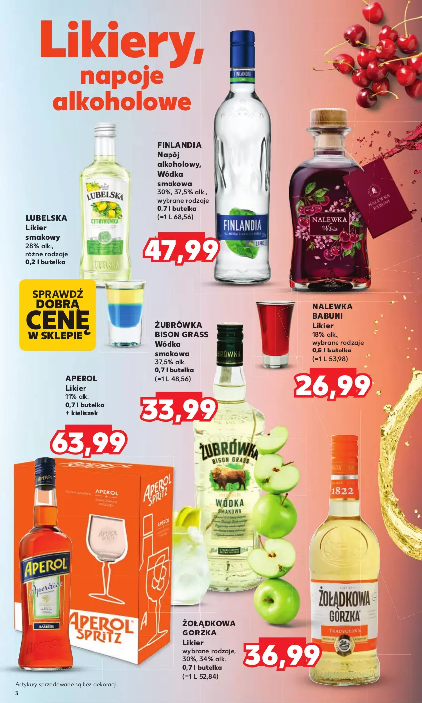 Gazetka promocyjna Kaufland - Barek Kauflandu - ważna 18.05 do 31.05.2023 - strona 3 - produkty: Aperol, Babuni, Finlandia, Gra, Kieliszek, Likier, Napój, Napoje, Wódka