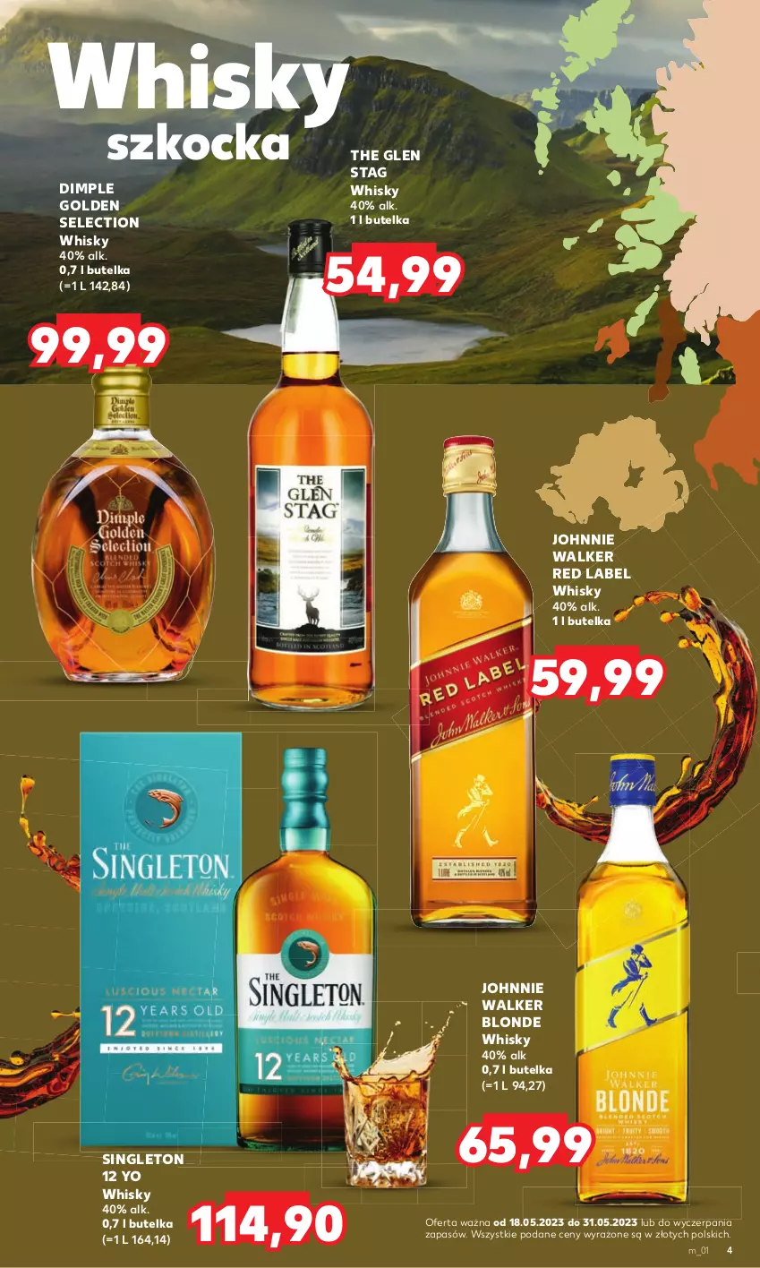 Gazetka promocyjna Kaufland - Barek Kauflandu - ważna 18.05 do 31.05.2023 - strona 4 - produkty: Dimple Golden Selection, Johnnie Walker, Koc, Whisky