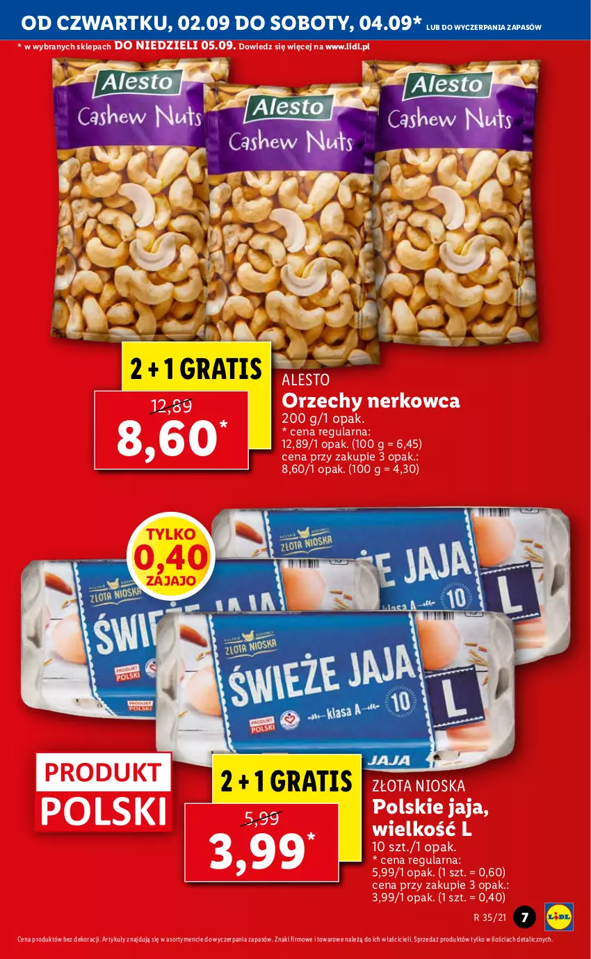 Gazetka promocyjna Lidl - GAZETKA - ważna 02.09 do 05.09.2021 - strona 7 - produkty: Gra, Jaja