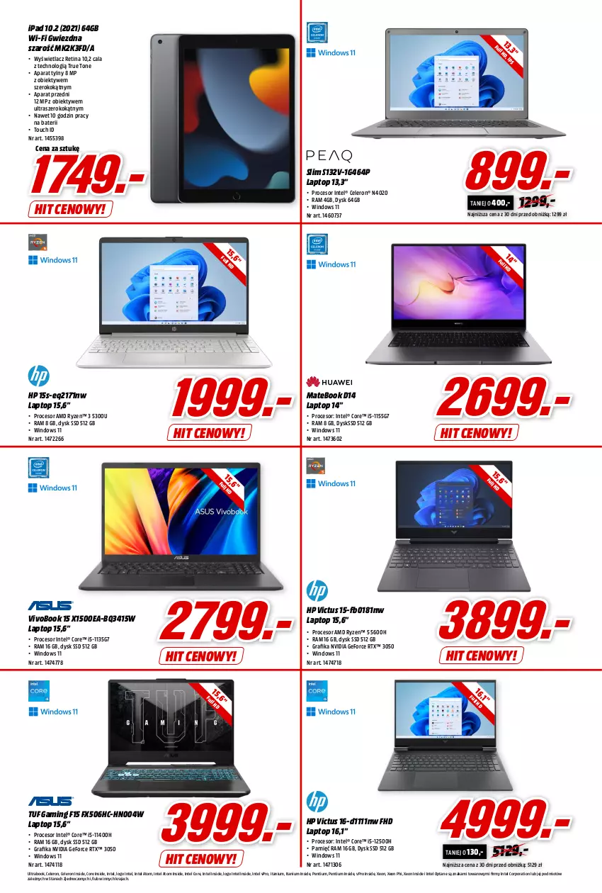 Gazetka promocyjna Media Markt - Gazetka Media Markt - ważna 10.08 do 15.08.2023 - strona 2 - produkty: Gra, Grafika, HP, Intel, K2, Obiektyw, Pentium, Por, Procesor, Top