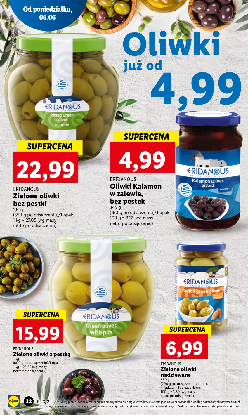 Gazetka promocyjna Lidl - GAZETKA - ważna 06.06 do 08.06.2022 - strona 32 - produkty: Oliwki, Stek