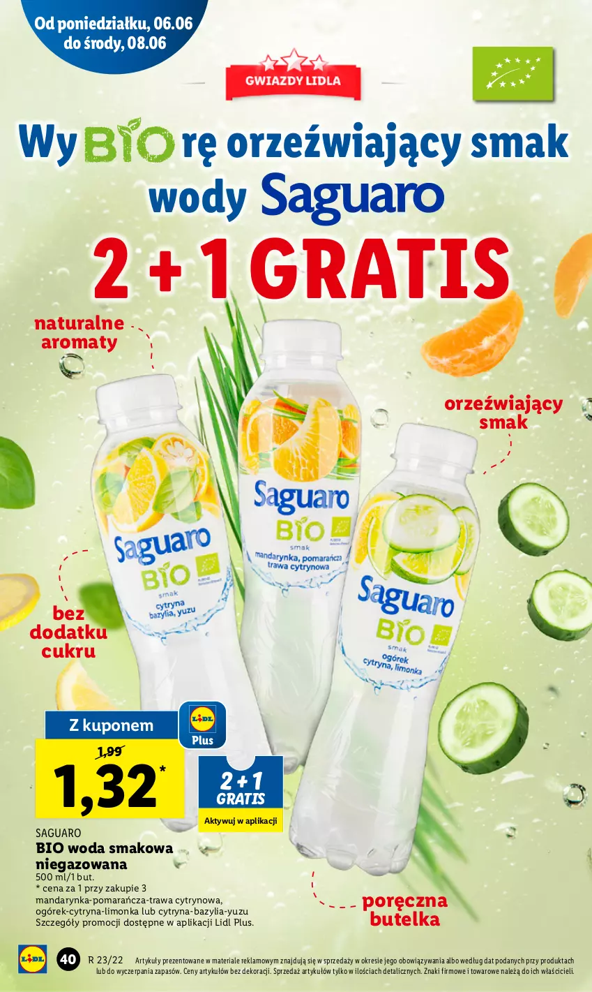 Gazetka promocyjna Lidl - GAZETKA - ważna 06.06 do 08.06.2022 - strona 40 - produkty: Bazyl, Bazylia, Gra, Limonka, Ogórek, Por, Woda