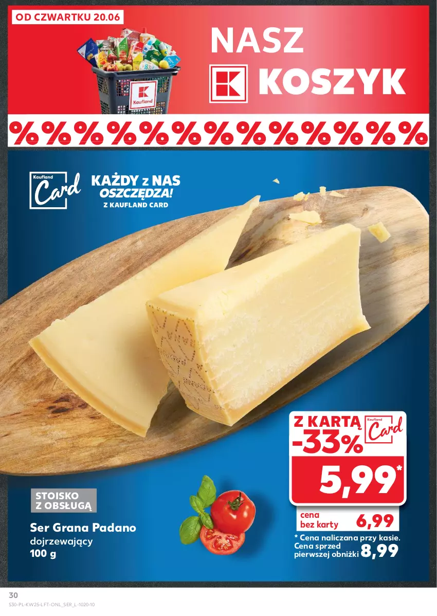 Gazetka promocyjna Kaufland - Gazetka tygodnia - ważna 20.06 do 26.06.2024 - strona 30 - produkty: Gra, Kosz, Ser