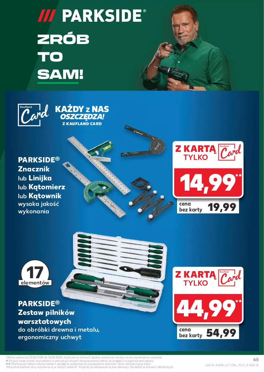 Gazetka promocyjna Kaufland - Gazetka tygodnia - ważna 20.06 do 26.06.2024 - strona 65 - produkty: Gra, Parkside, Pilnik, Sok