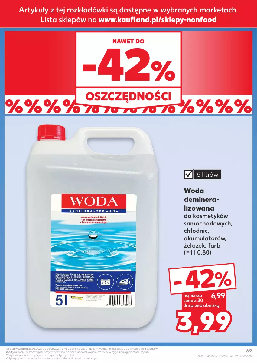 Gazetka promocyjna Kaufland - Gazetka tygodnia - ważna 20.06 do 26.06.2024 - strona 69 - produkty: Akumulator, Fa, Gra, Woda