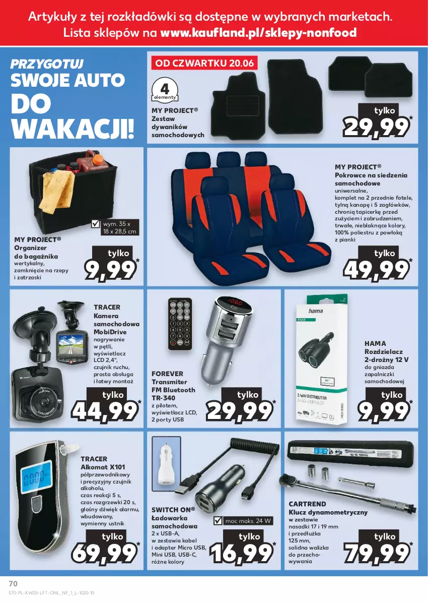 Gazetka promocyjna Kaufland - Gazetka tygodnia - ważna 20.06 do 26.06.2024 - strona 70 - produkty: Acer, Alkomat, Dywan, Dywanik, Fotel, Gry, Hama, Kamera, O Bag, Organizer, Por, Przewodnik, Tran, Transmiter, Ustnik, Walizka, Warka