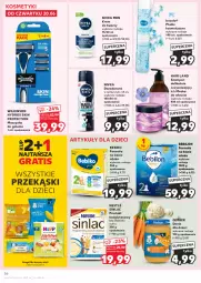 Gazetka promocyjna Kaufland - Gazetka tygodnia - Gazetka - ważna od 26.06 do 26.06.2024 - strona 56 - produkty: Nivea Men, Krem do twarzy, Gra, Gerber, Dezodorant, Sinlac, Maska do włosów, Szynka, Bebiko, Płatki kosmetyczne, Szampon, Danie dla dzieci, Dzieci, Maszynka, Maszynka do golenia, Waga, Maska, Nestlé, Nivea, BEBILON