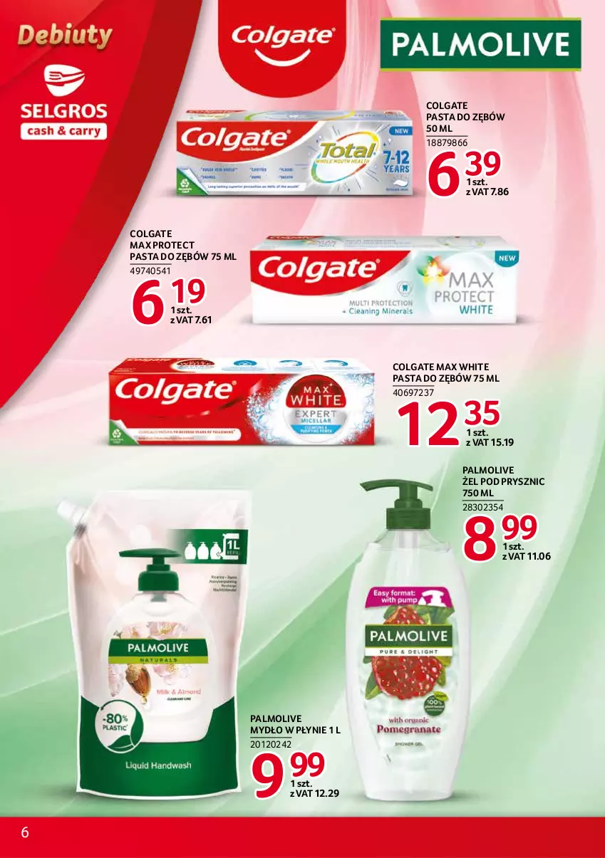 Gazetka promocyjna Selgros - Debiuty w Selgros - ważna 16.09 do 29.09.2021 - strona 6 - produkty: Colgate, LG, Mydło, Mydło w płynie, Palmolive, Pasta do zębów