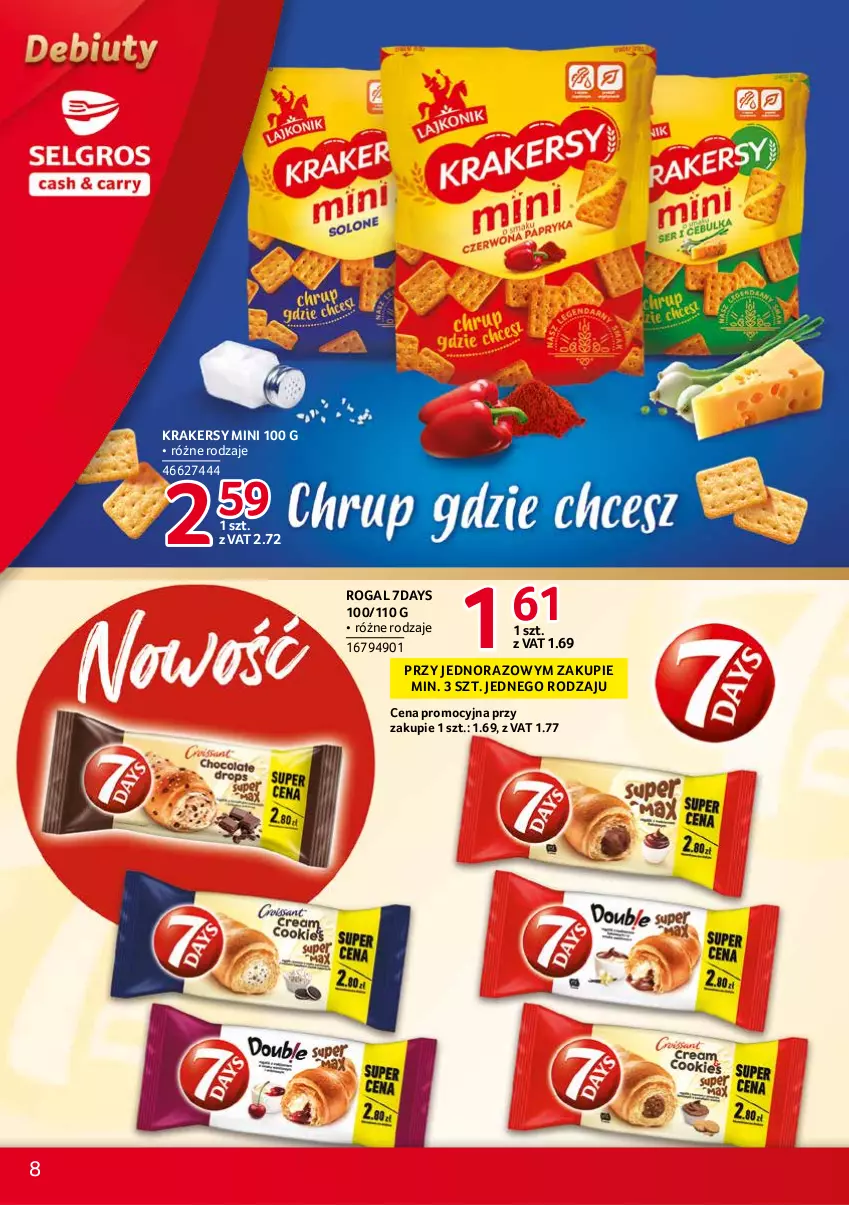 Gazetka promocyjna Selgros - Debiuty w Selgros - ważna 16.09 do 29.09.2021 - strona 8 - produkty: Krakersy, Rogal