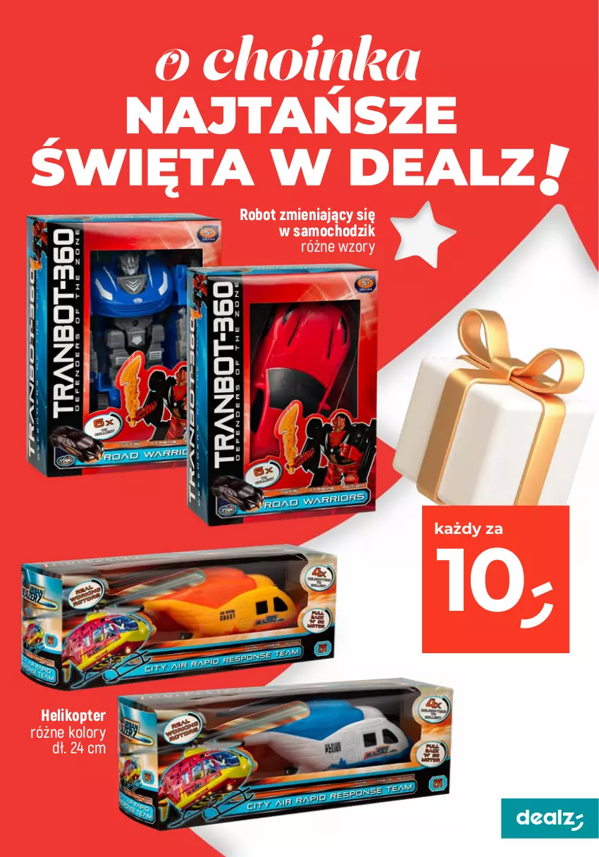 Gazetka promocyjna Dealz - NAJTAŃSZE ŚWIĘTA! - ważna 04.12 do 06.12.2023 - strona 9 - produkty: Chodzik, Helikopter, Hot Wheels, Robot