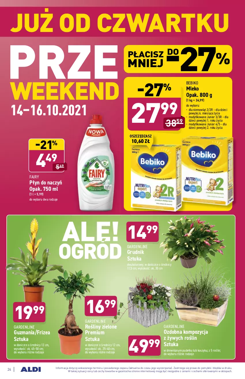 Gazetka promocyjna Aldi - Katalog spożywczy - ważna 11.10 do 16.10.2021 - strona 24 - produkty: Bebiko, Dzieci, Fa, Fairy, Kosz, Mleko, Sok