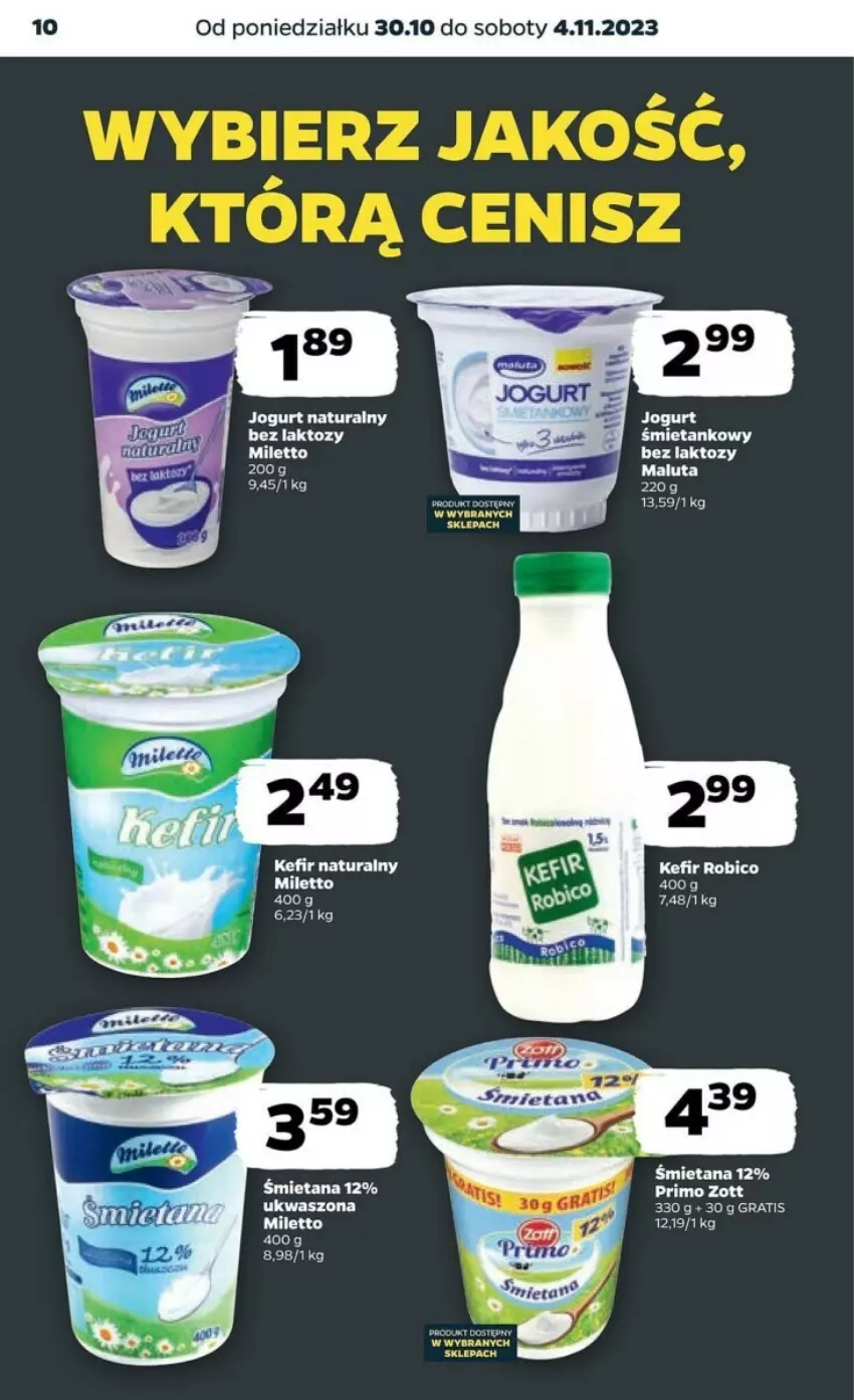 Gazetka promocyjna Netto - ważna 30.10 do 04.11.2023 - strona 2 - produkty: BIC, Gra, Jogurt, Jogurt naturalny, Kefir, Kefir naturalny, Robico, Zott