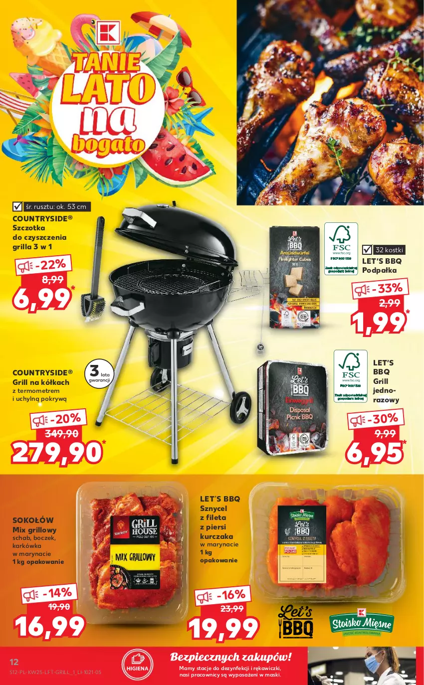 Gazetka promocyjna Kaufland - OFERTA TYGODNIA - ważna 24.06 do 30.06.2021 - strona 12 - produkty: Boczek, Grill, Kurczak, Piec, Sok, Sokołów, Szczotka, Termometr