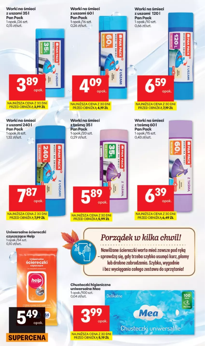 Gazetka promocyjna Delikatesy Centrum - Katalog Lato DC38-DC39 - ważna 17.09 do 30.09.2026 - strona 8 - produkty: Chusteczki, Worki na śmiec, Worki na śmieci