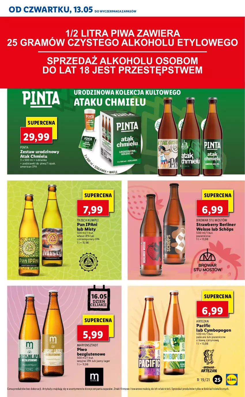 Gazetka promocyjna Lidl - GAZETKA - ważna 13.05 do 15.05.2021 - strona 25 - produkty: Cif, Piwa, Piwo, Por, Szklanka