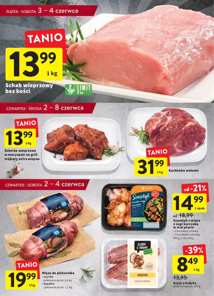 Gazetka promocyjna Intermarche - Dzień Dziecka - ważna 02.06 do 08.06.2022 - strona 19 - produkty: Grill, Kurczak, Mięso, Piekarnik, Schab wieprzowy, Szynka