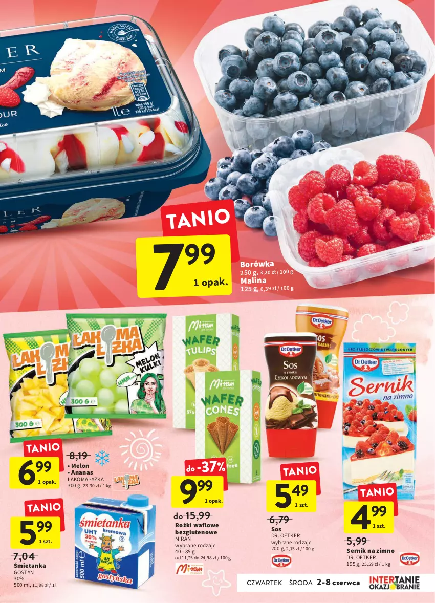 Gazetka promocyjna Intermarche - Dzień Dziecka - ważna 02.06 do 08.06.2022 - strona 5 - produkty: Ananas, Borówka, Dr. Oetker, Melon, Ser, Sos