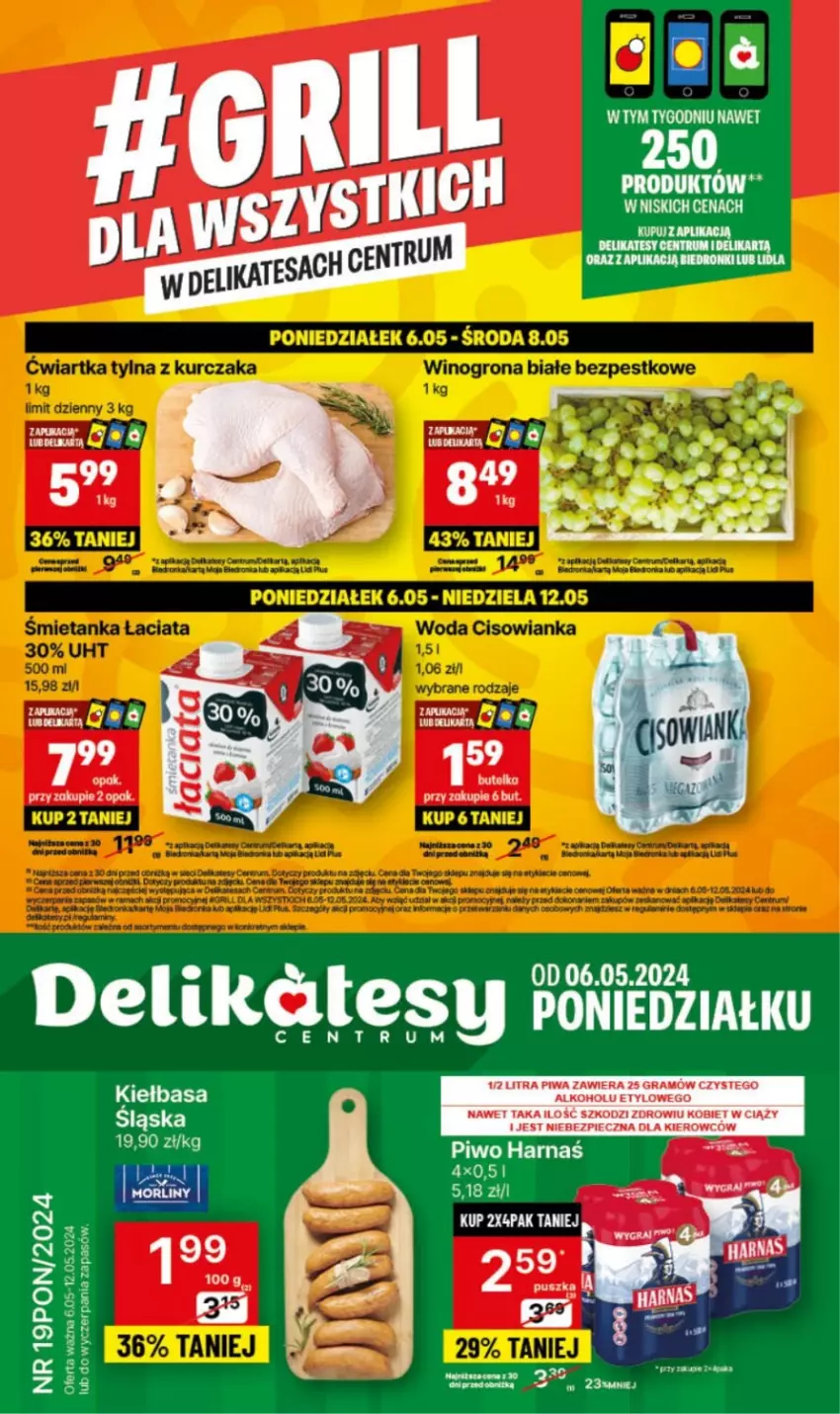 Gazetka promocyjna Delikatesy Centrum - NOWA GAZETKA Delikatesy Centrum od 6 maja! 6-12.05.2024 - ważna 06.05 do 12.05.2024 - strona 1 - produkty: Gra, Harnaś, Piec, Piwa, Piwo, Rum