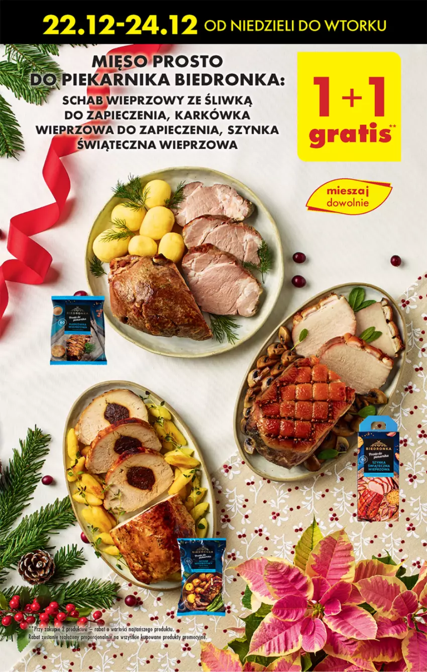 Gazetka promocyjna Biedronka - Od poniedzialku - ważna 23.12 do 28.12.2024 - strona 27 - produkty: Dron, Karkówka wieprzowa, Mięso, Piec, Piekarnik, Schab wieprzowy, Szynka