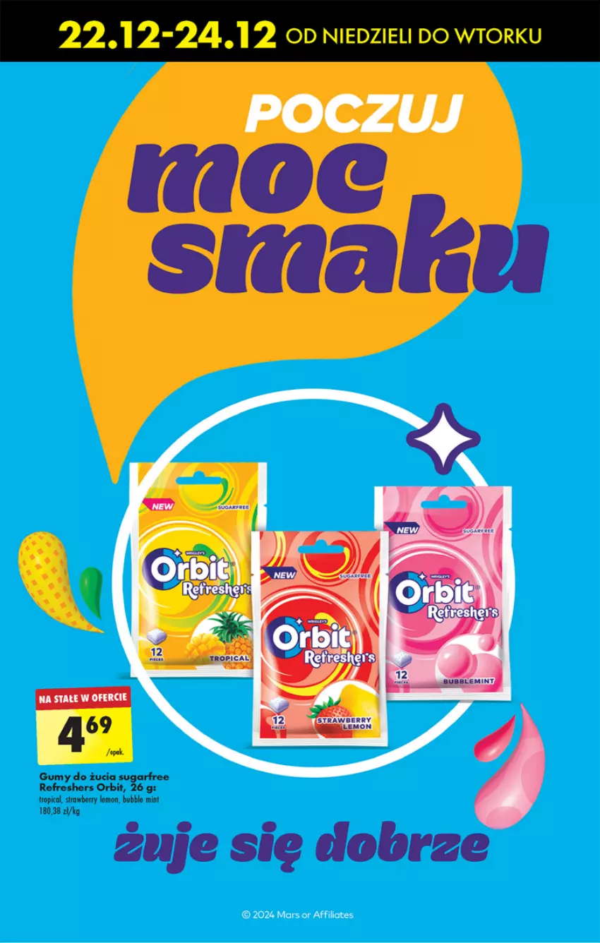 Gazetka promocyjna Biedronka - Od poniedzialku - ważna 23.12 do 28.12.2024 - strona 55 - produkty: Orbit, Tropical