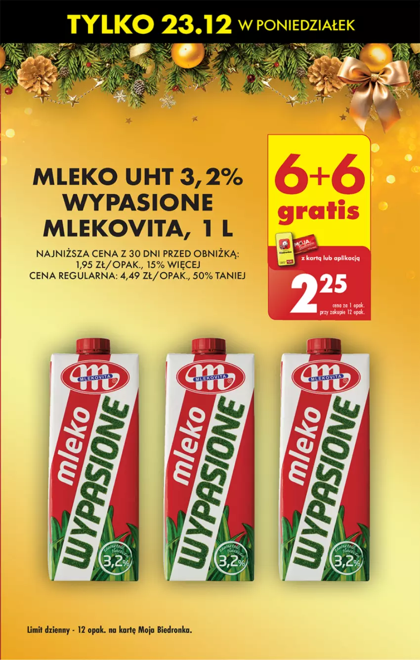 Gazetka promocyjna Biedronka - Od poniedzialku - ważna 23.12 do 28.12.2024 - strona 9 - produkty: Dron, Mleko, Mlekovita