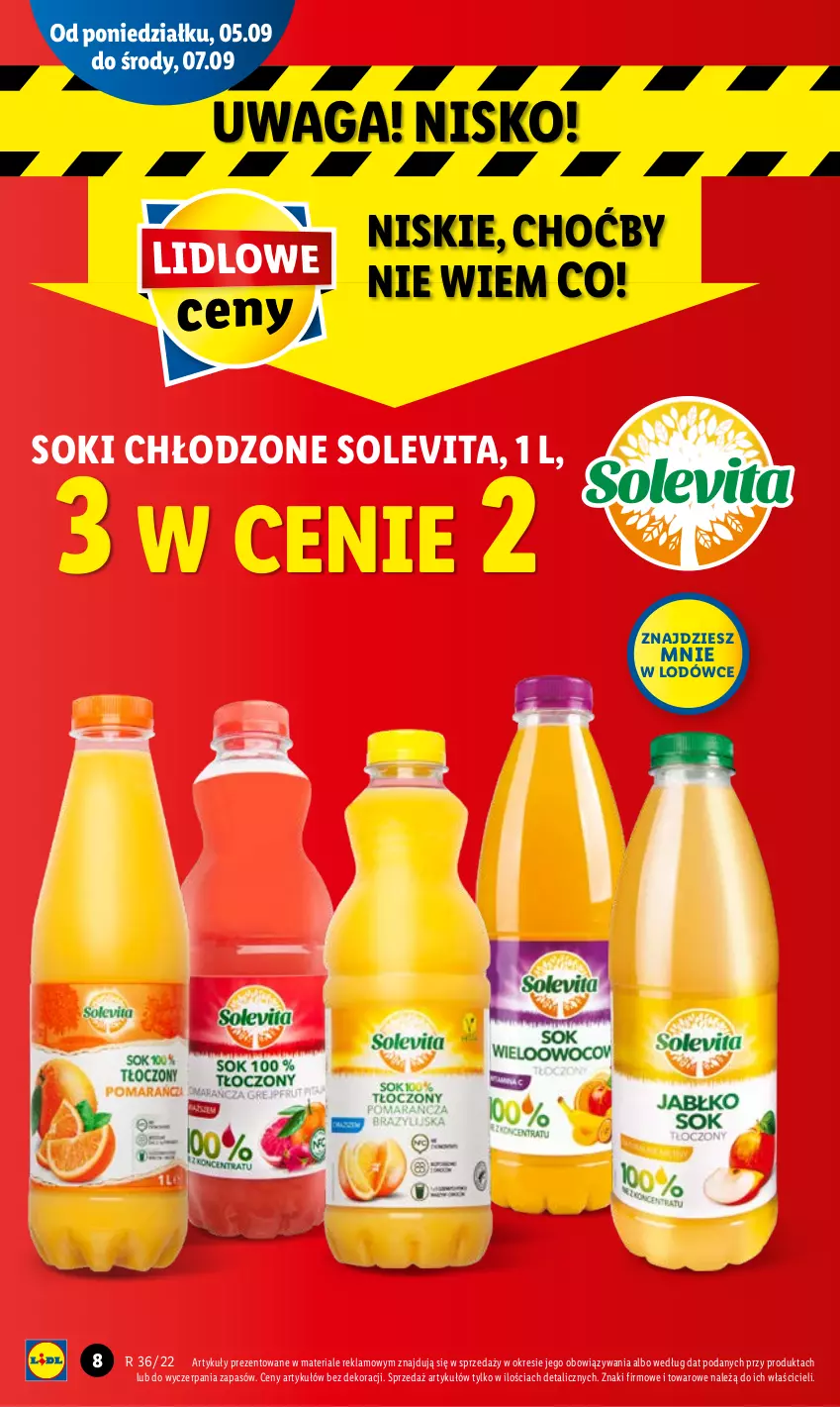 Gazetka promocyjna Lidl - GAZETKA - ważna 05.09 do 07.09.2022 - strona 10 - produkty: Sok, Waga